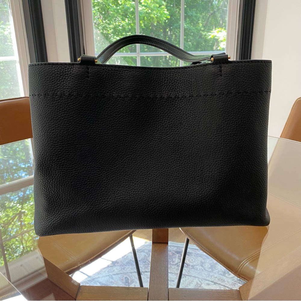 Tory Burch Black McGraw Tote Bag with Tassels - Picture 4 of 11
